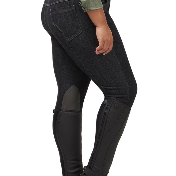 Kerrits Activewear Stretch Denim Knee Patch Riding Breech Size SDENIM / S - Picture 10 of 10